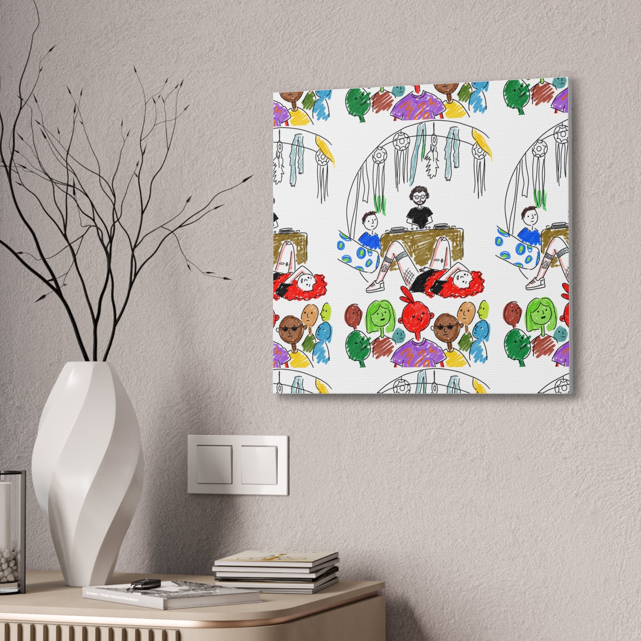 RedWig Party Canvas Print