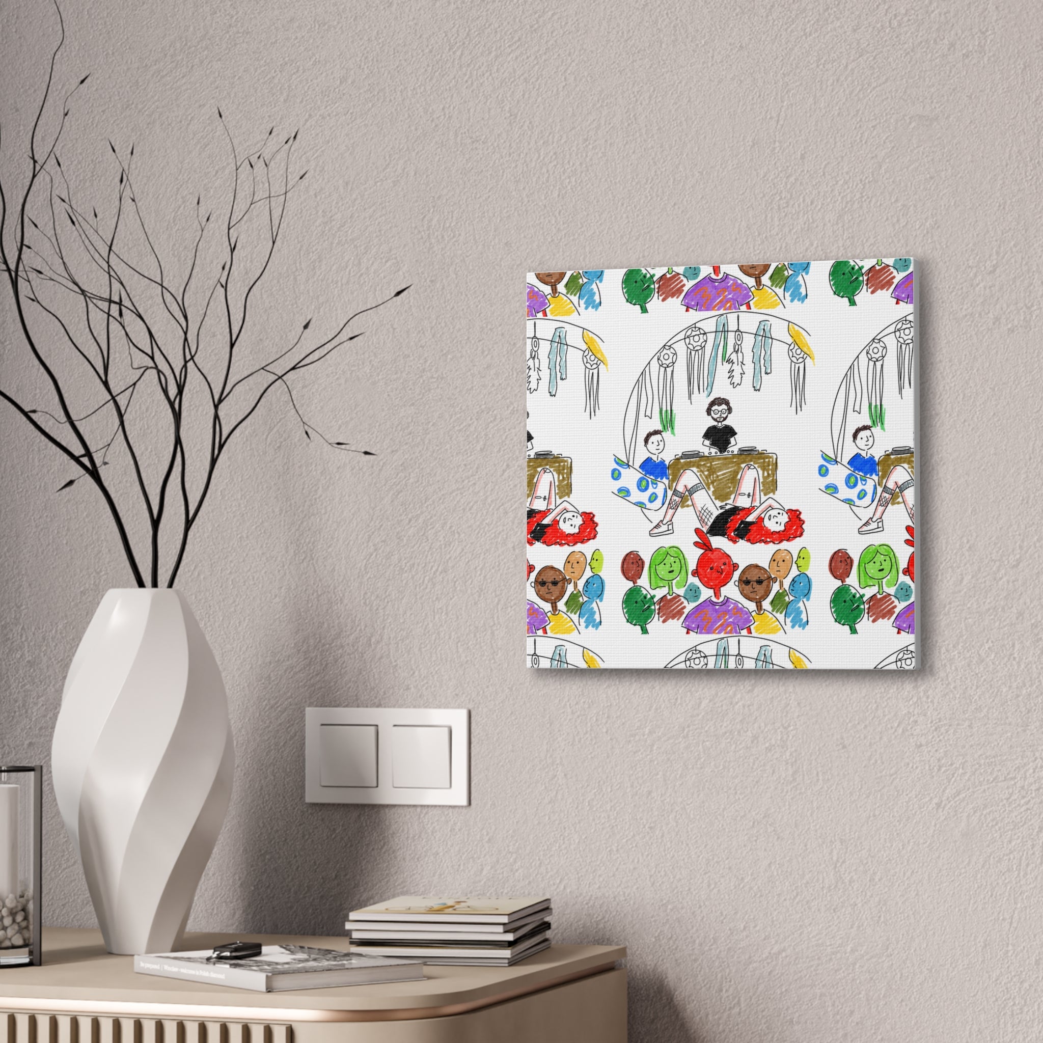 RedWig Party Canvas Print